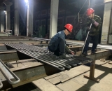 垂直水冷壁管片（8m）|φ32×8mm，截距62.5mm，5連根，總長(zhǎng)8m|15CrMoG